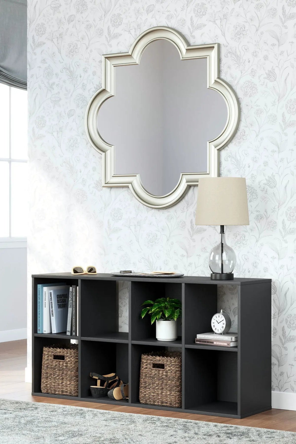 Cube Organizer | 8 Cube Layout | Matte Black | 47 Inch Tall