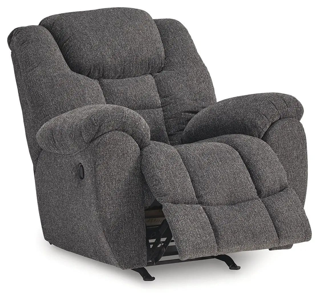 Foreside Rocker Recliner Rocker Chair | 41 x 43 x 44 in | Fabric & Metal | Charcoal