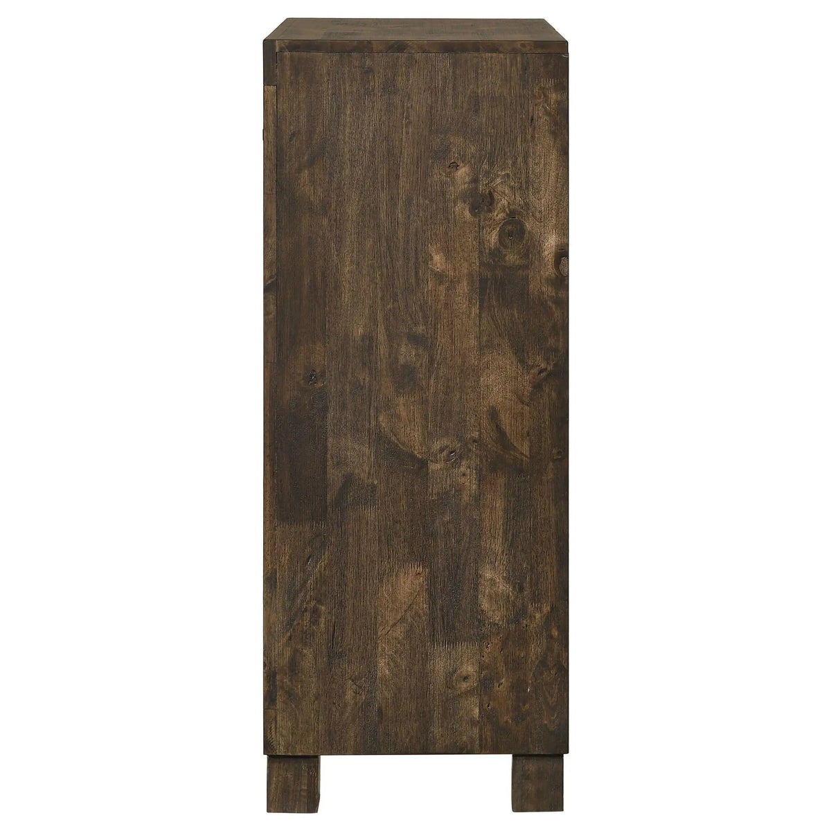 Woodmont 5-drawer Bedroom Chest Rustic Golden | 31.5 x 16.25 x 46.5 in | Wood | Brown