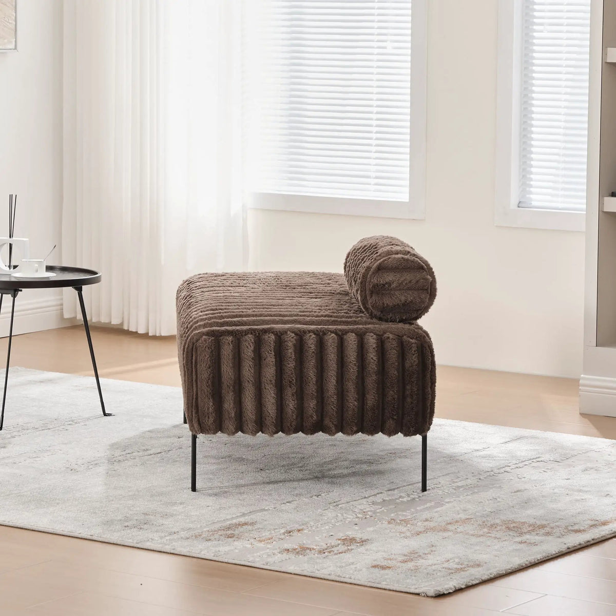 Mini Loveseat | Adjustable Backrest | Soft Upholstery | Sleek Elegant Design
