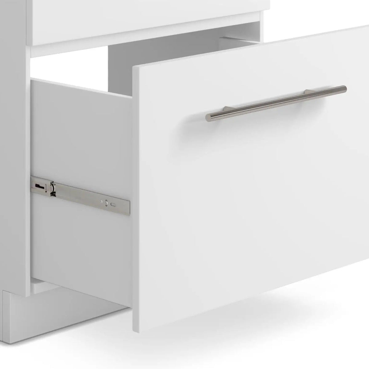 Metro Laundry Cabinet | Faucet And Stainless Steel Sink | Large Bottom Drawer | Melamine Cabinet