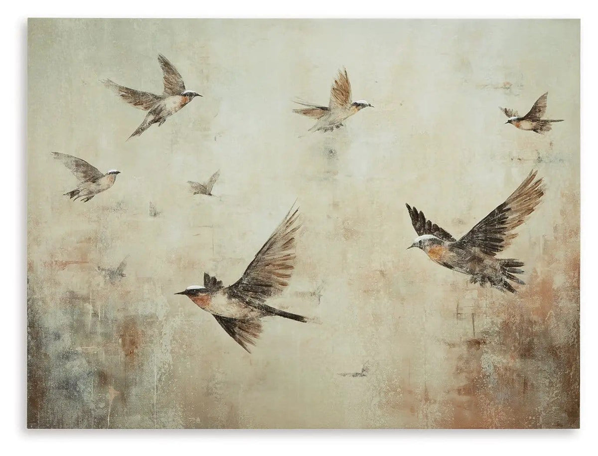 Collmund Wall Art | 48 x 1.5 x 36 in | Home Furniture | Gray / Brown