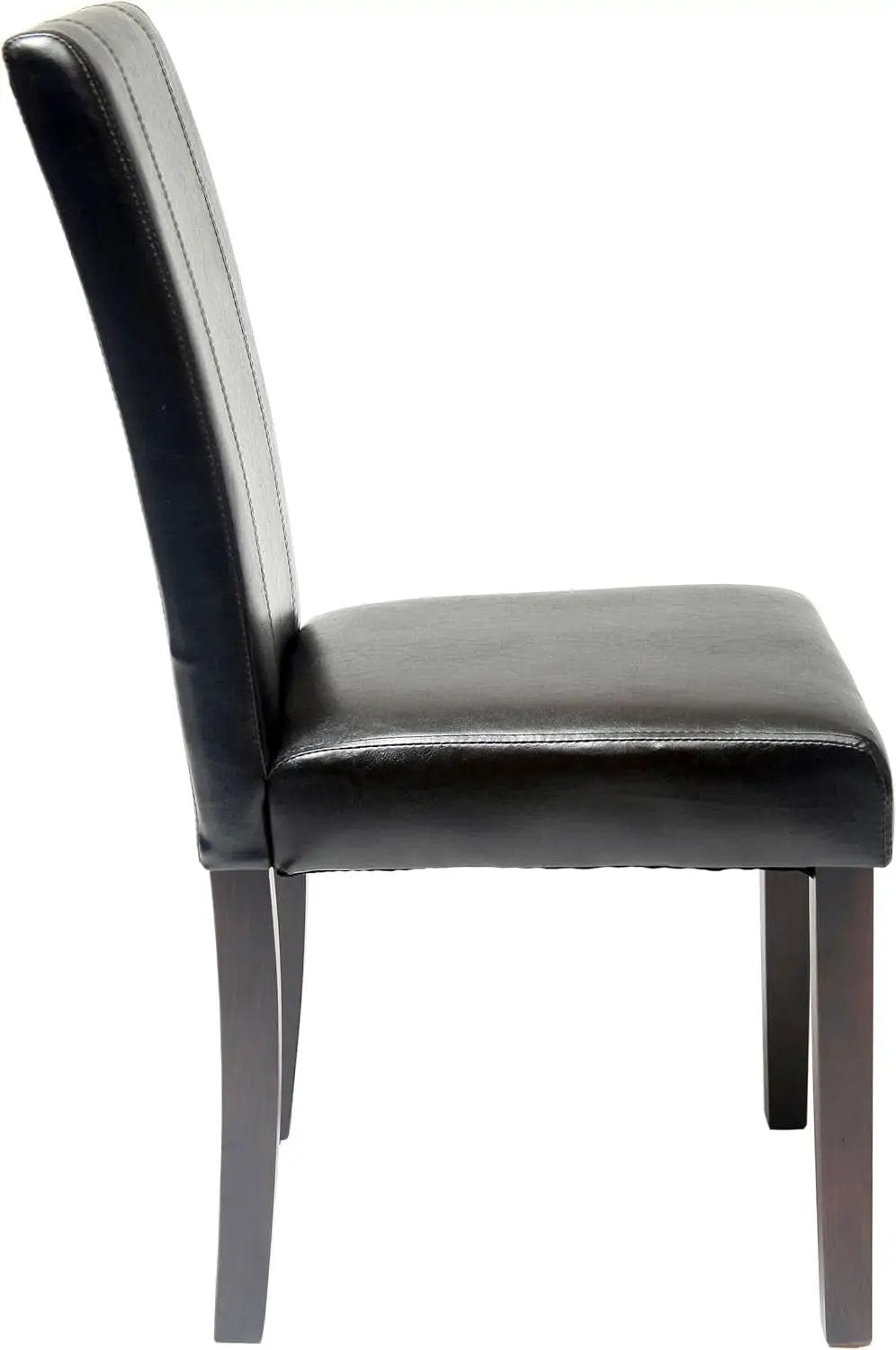 Parson Chair Leatherette Padded Black Urban Set Of 2 from PriceLows™