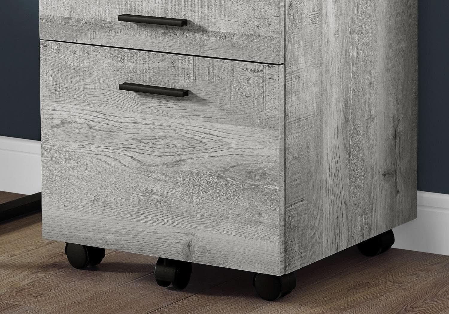 I 7401 Rolling File Cabinet 3-Drawer Gray Laminate from PriceLows™