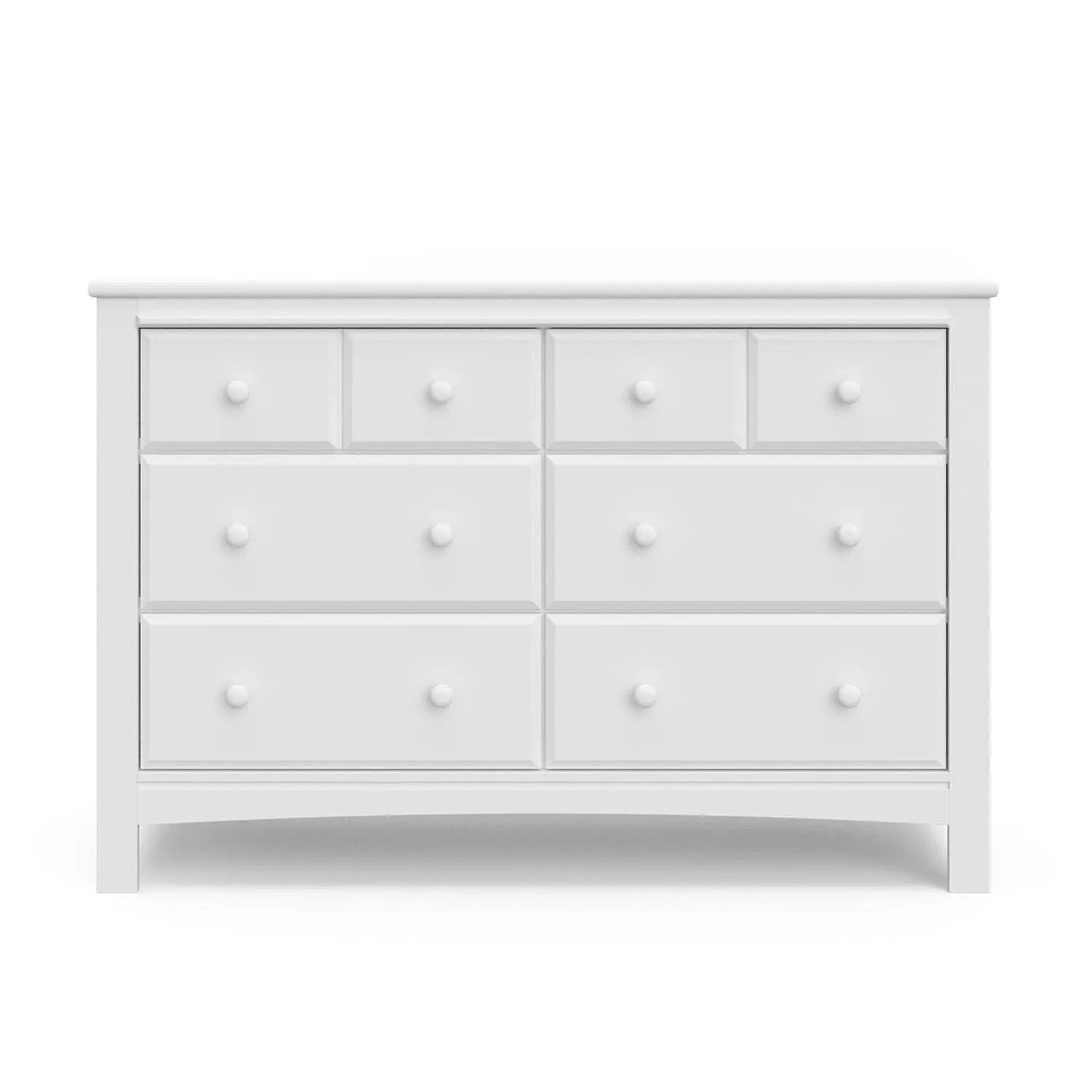 White Six Drawer Dresser For Nursery Organization Solutions from PriceLows™