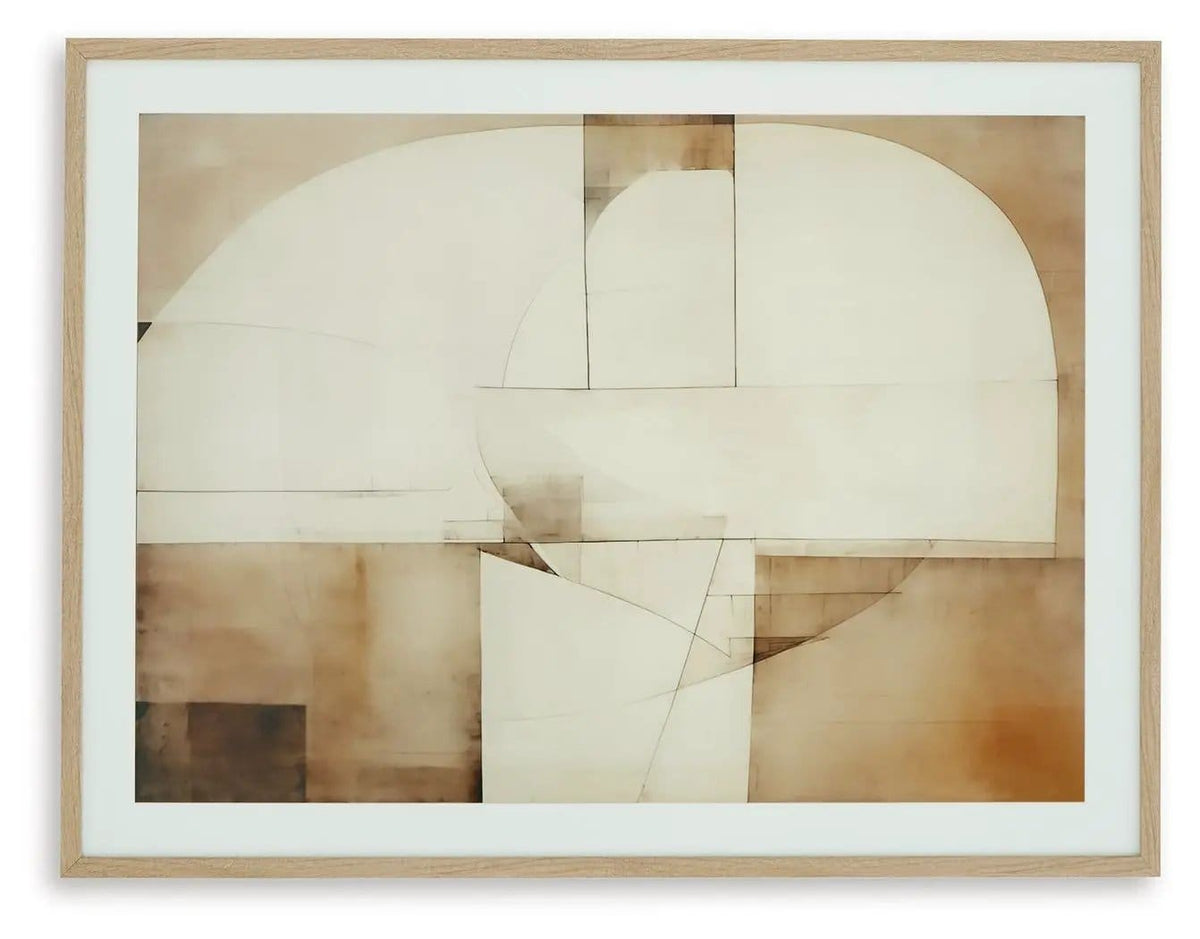 Corlain Wall Art Framed Print | 30 x 1.13 x 40 in | Home Furniture | Brown / Tan / White
