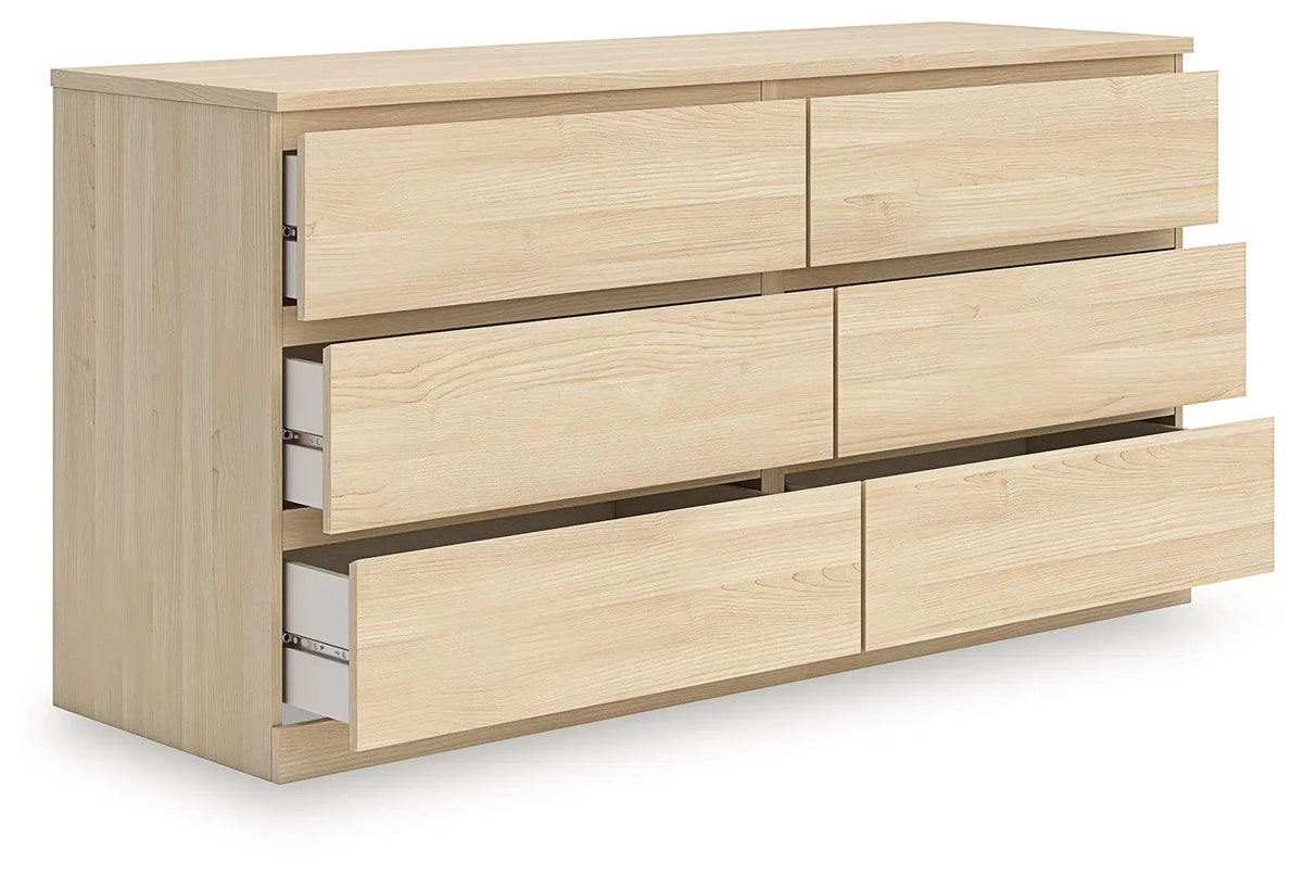 Onita Six Drawer Dresser | 59.76 Inch Width | Minimal Design | Hardware-Less Look