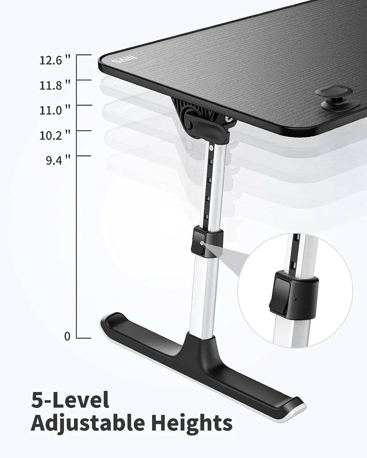 Height and Angle Adjustable Laptop Desk for Bed and Couch from PriceLows™
