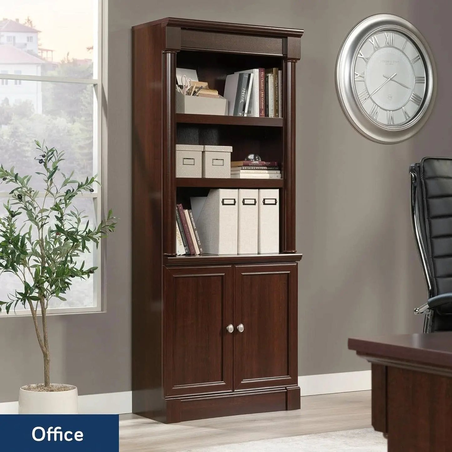 Palladia Select Cherry Bookshelf With Adjustable Shelves from PriceLows™