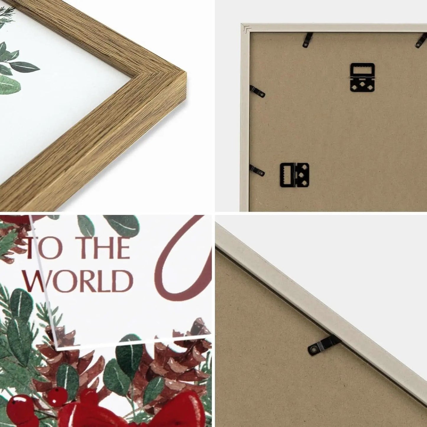 Framed Christmas Forest Wall Art Set 5 Piece Holiday Decor from PriceLows™