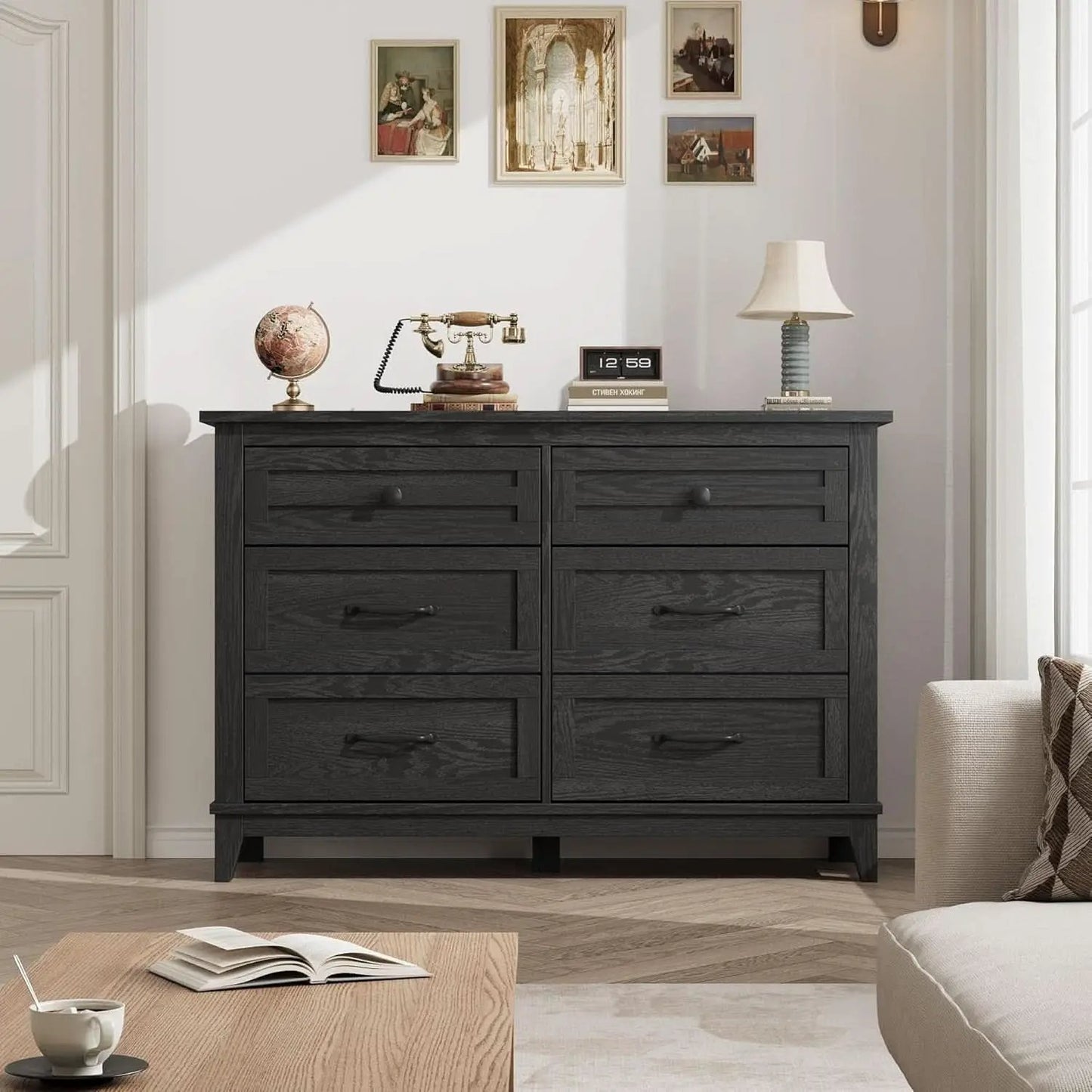Forty Seven Inches Freestanding Dresser Drawers Deluxe from PriceLows™