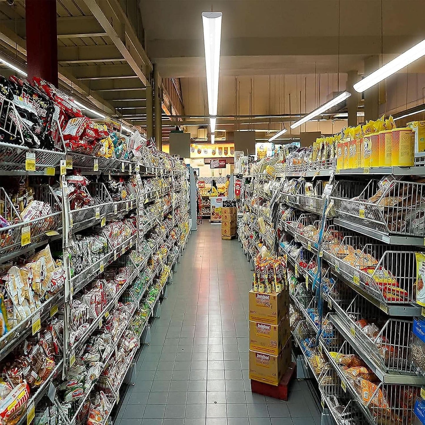 8Ft 110W Slim LED Shop Lights, 4-Pack, Energy Efficient from PriceLows™