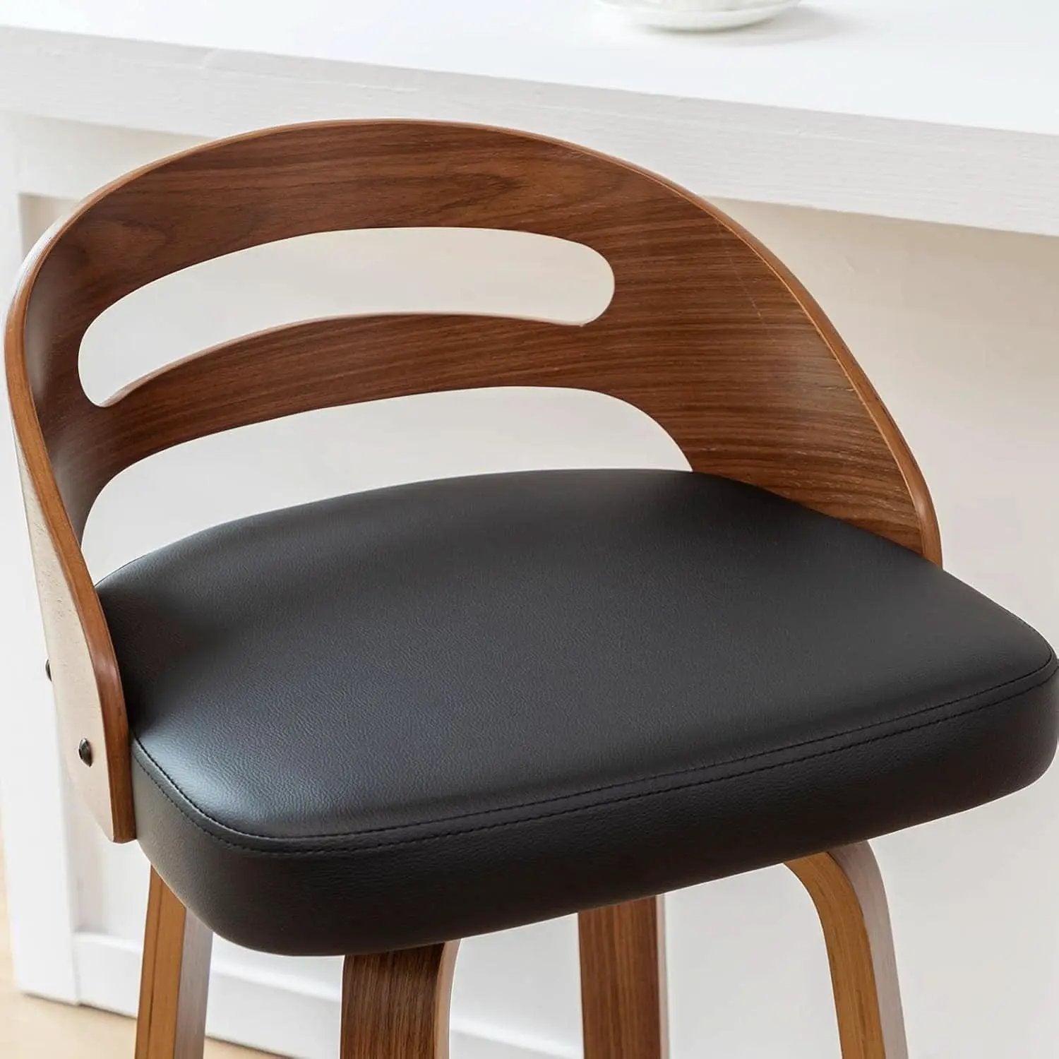 Bar Stools Set Of 2 Black Swivel For Home Bar Counter from PriceLows™