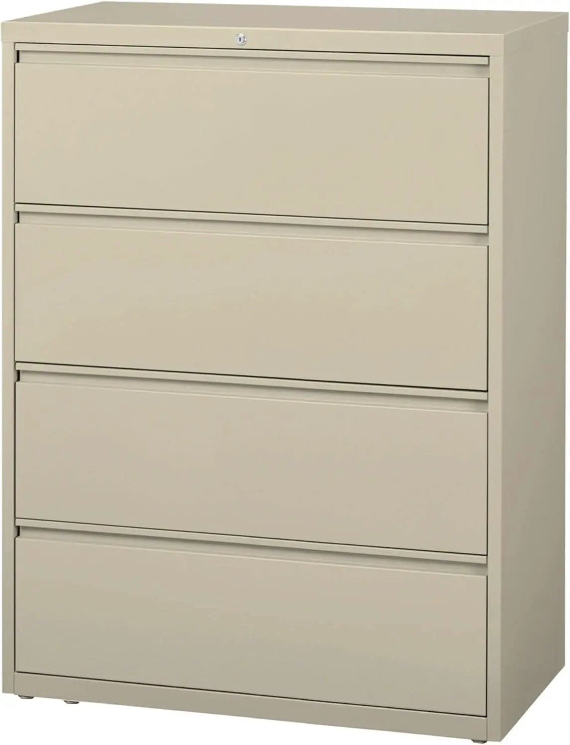 Four Drawer Lateral File Cabinet 42 By 18-5/8 By 52-1/2 Inch Putty from PriceLows™