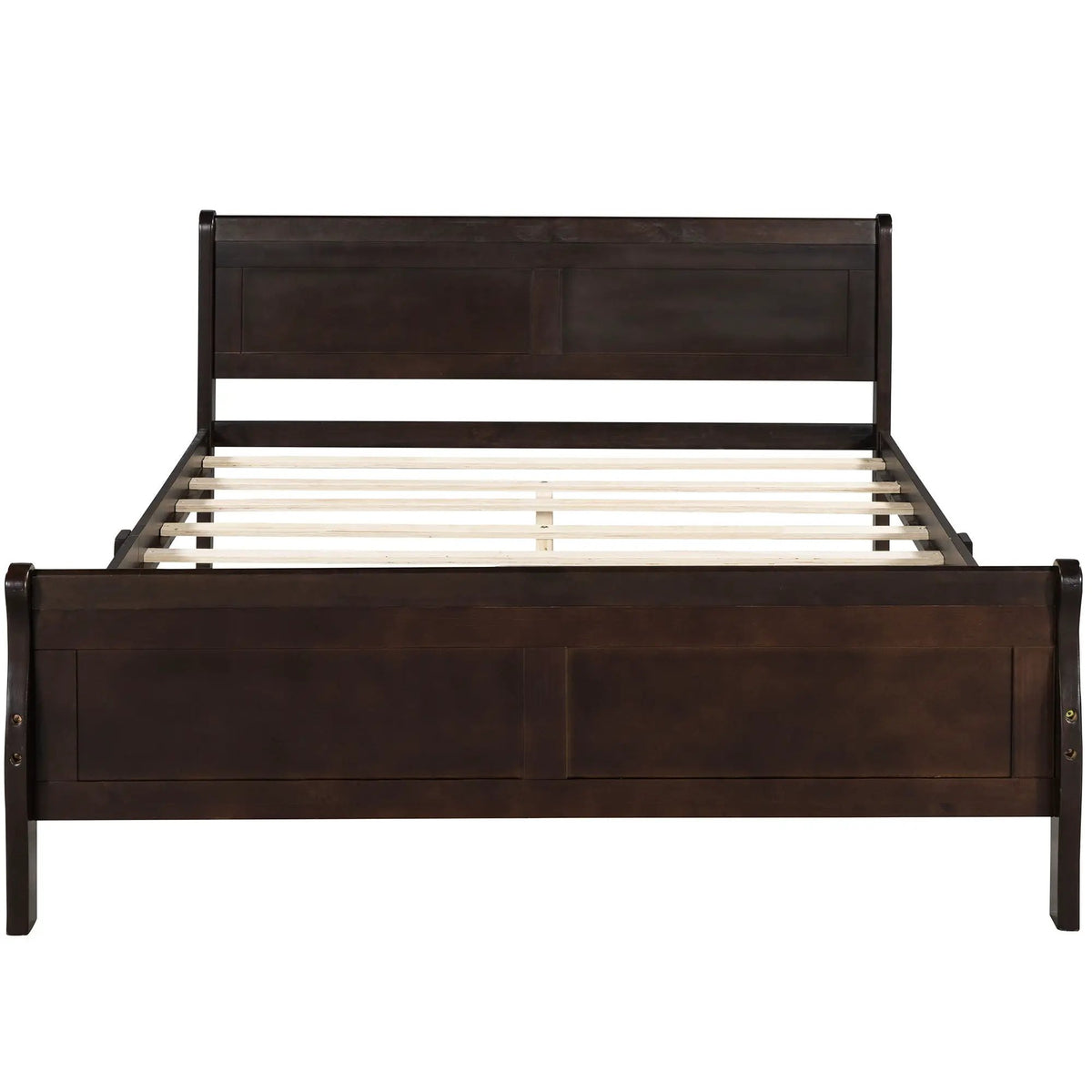 Wood Platform Bed Frame | Headboard Footboard | Wood Slat Support