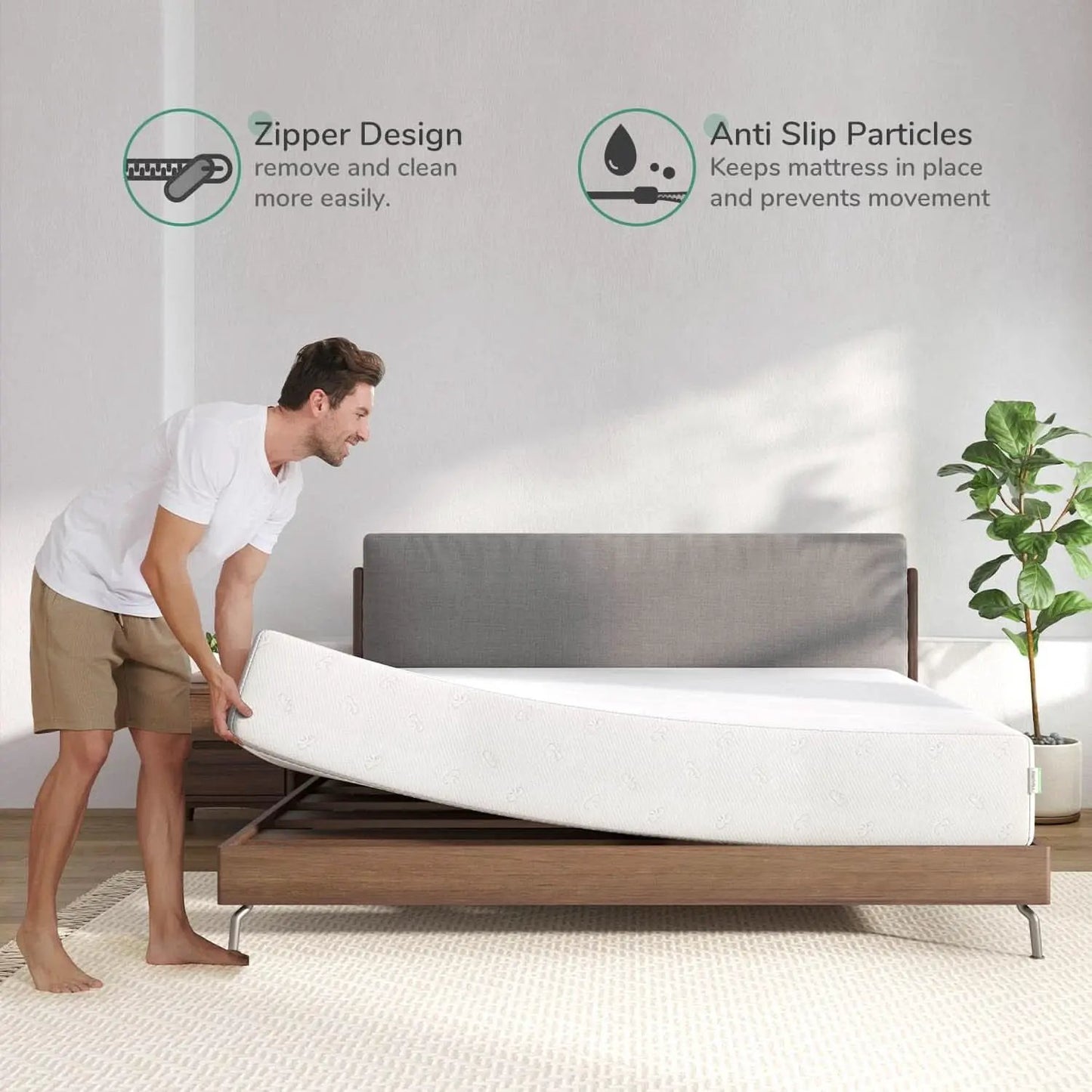 Queen Medium-Firm Memory Foam Mattress with CertiPUR-US Certification from PriceLows™