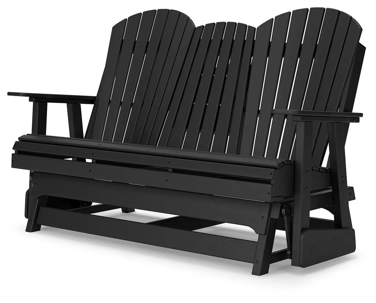 Hyland Wave Glider Loveseat | Adirondack-Inspired Design | 67 Inch Width | Outdoor Seating