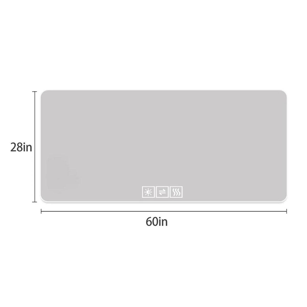 LED Bathroom Mirror | 59 Inch Width | 3 Color Dimmable Backlight | Corrosion Resistant