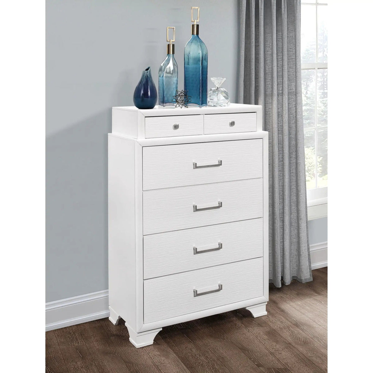 Civic Chest | 2 Pieces | Solid Wood & Metal | Living Room