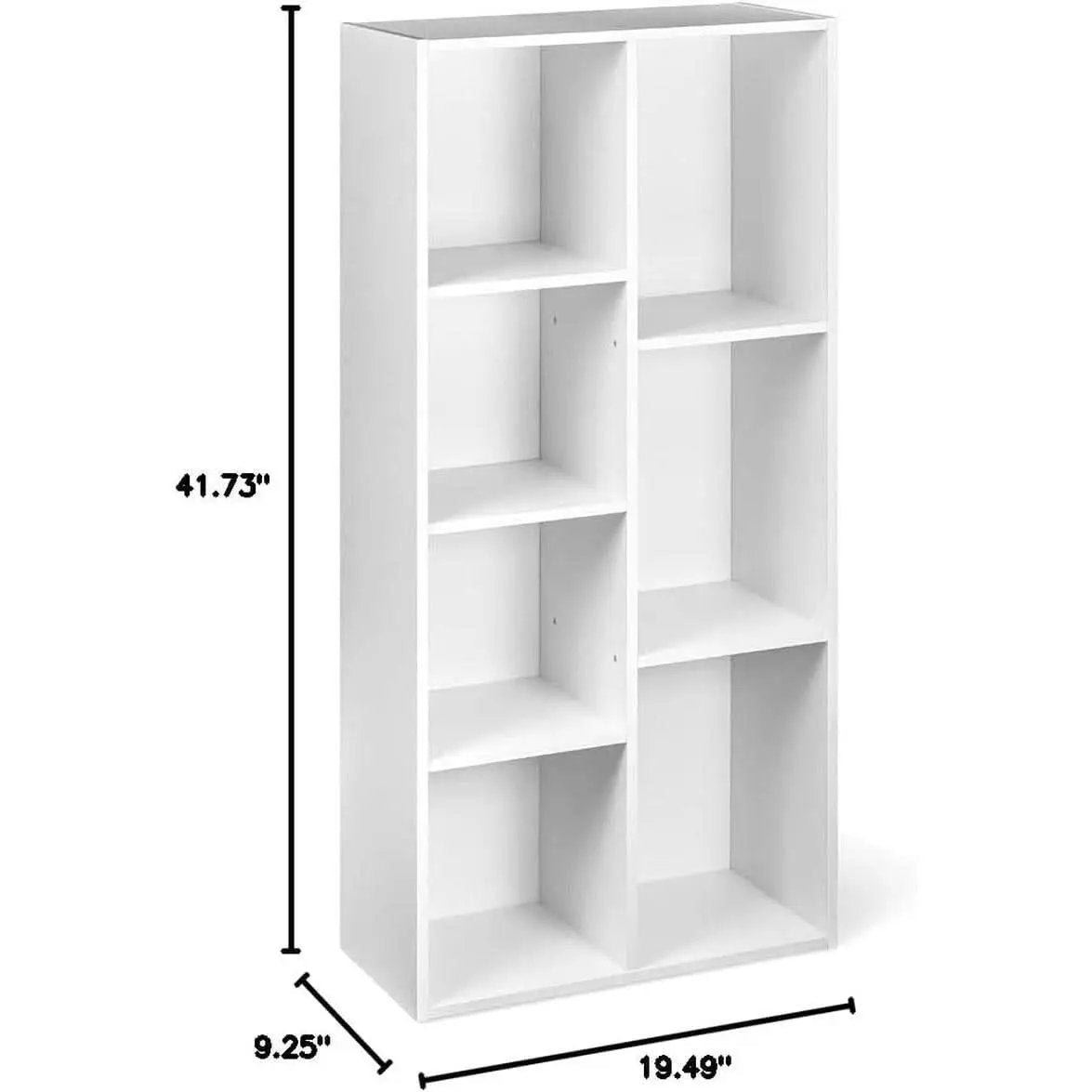 White 7 Cube Organizer Bookcase Storage Shelves Unit from PriceLows™