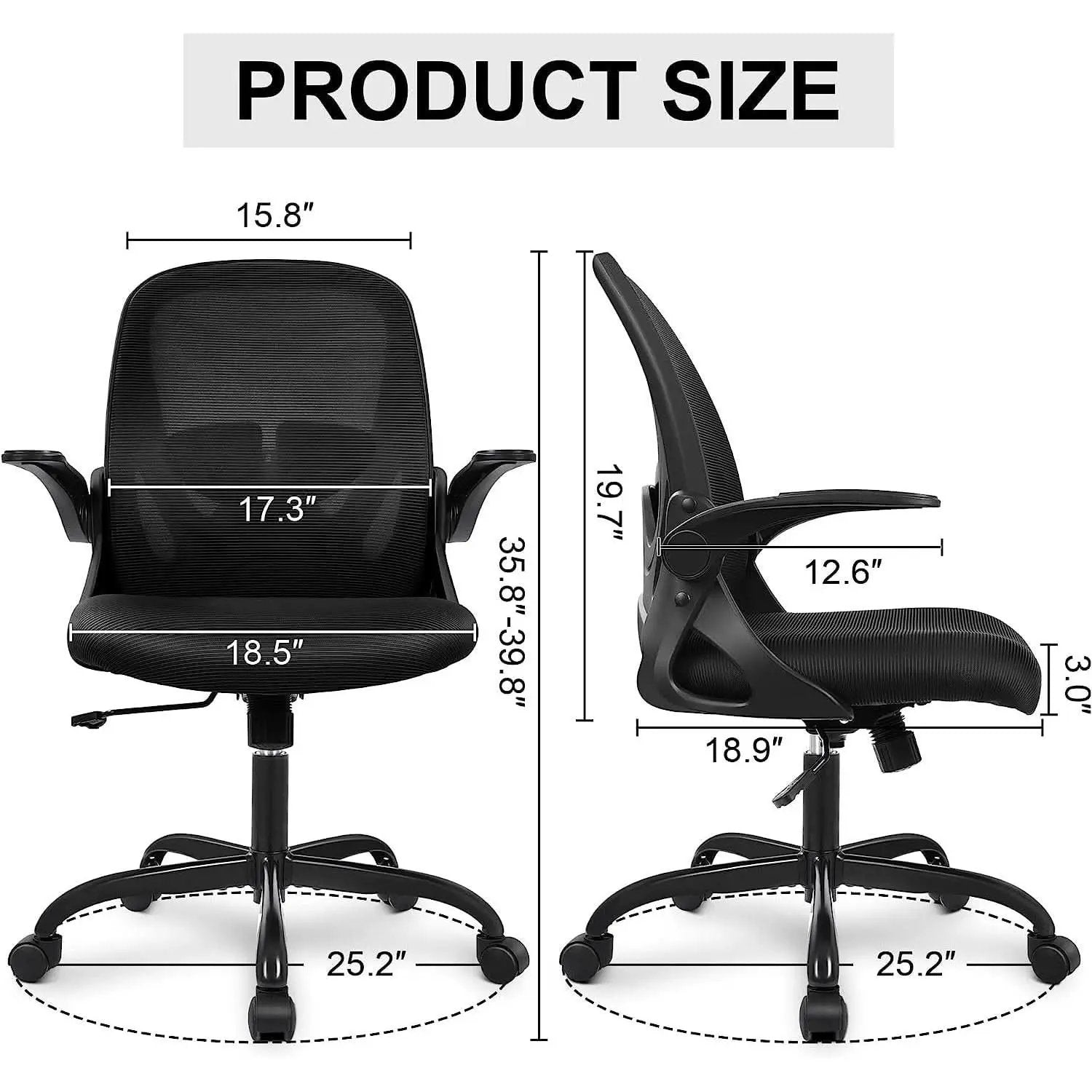 Ergonomic Mesh Office Chair With Adjustable Height from PriceLows™