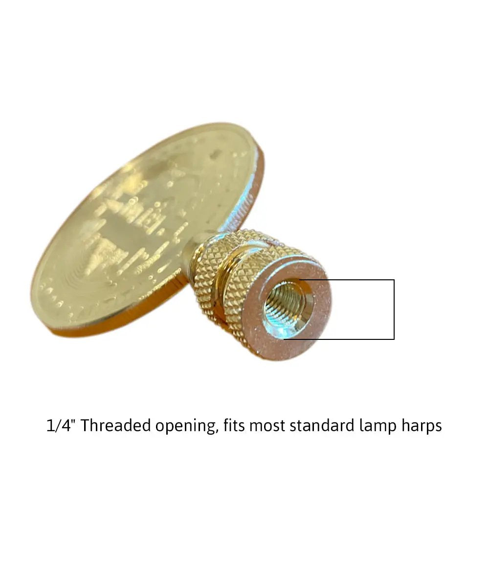 Lamp Finial | Bitcoin Token Icon | Polished Brass | 2.75 Inch