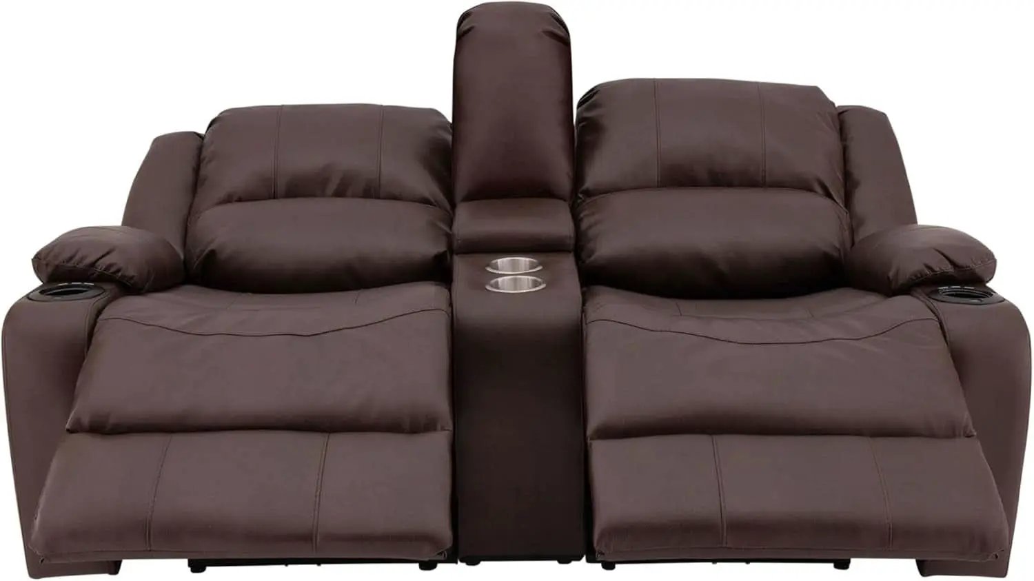 67 Inch Powered RV Wall Hugger Recliner Sofa Mahogany from PriceLows™