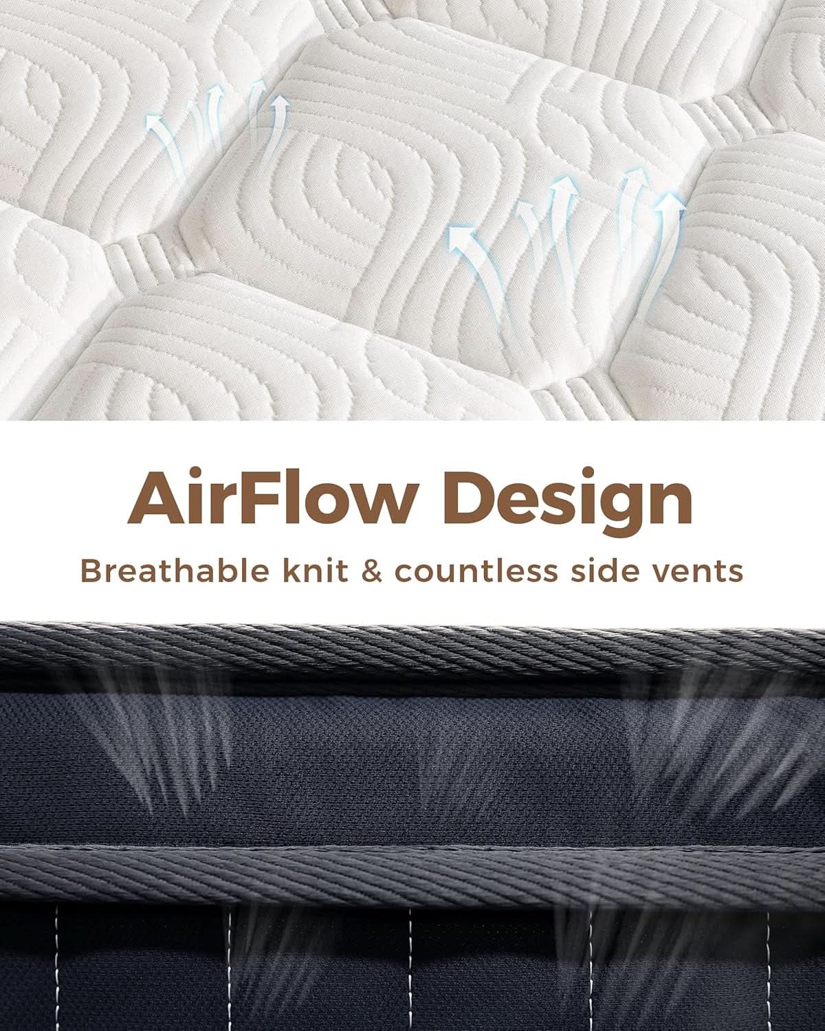 Twin Mattress 8Inch Pocket Springs Luxuriously Soft from PriceLows™