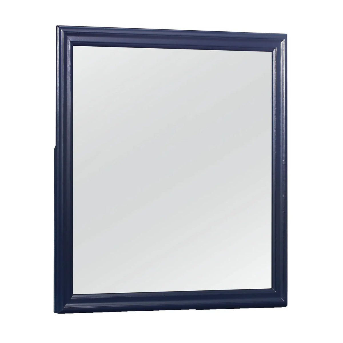 Charlston Mirror | 38 Inch Square | Tempered Glass | Solid Wood Frame