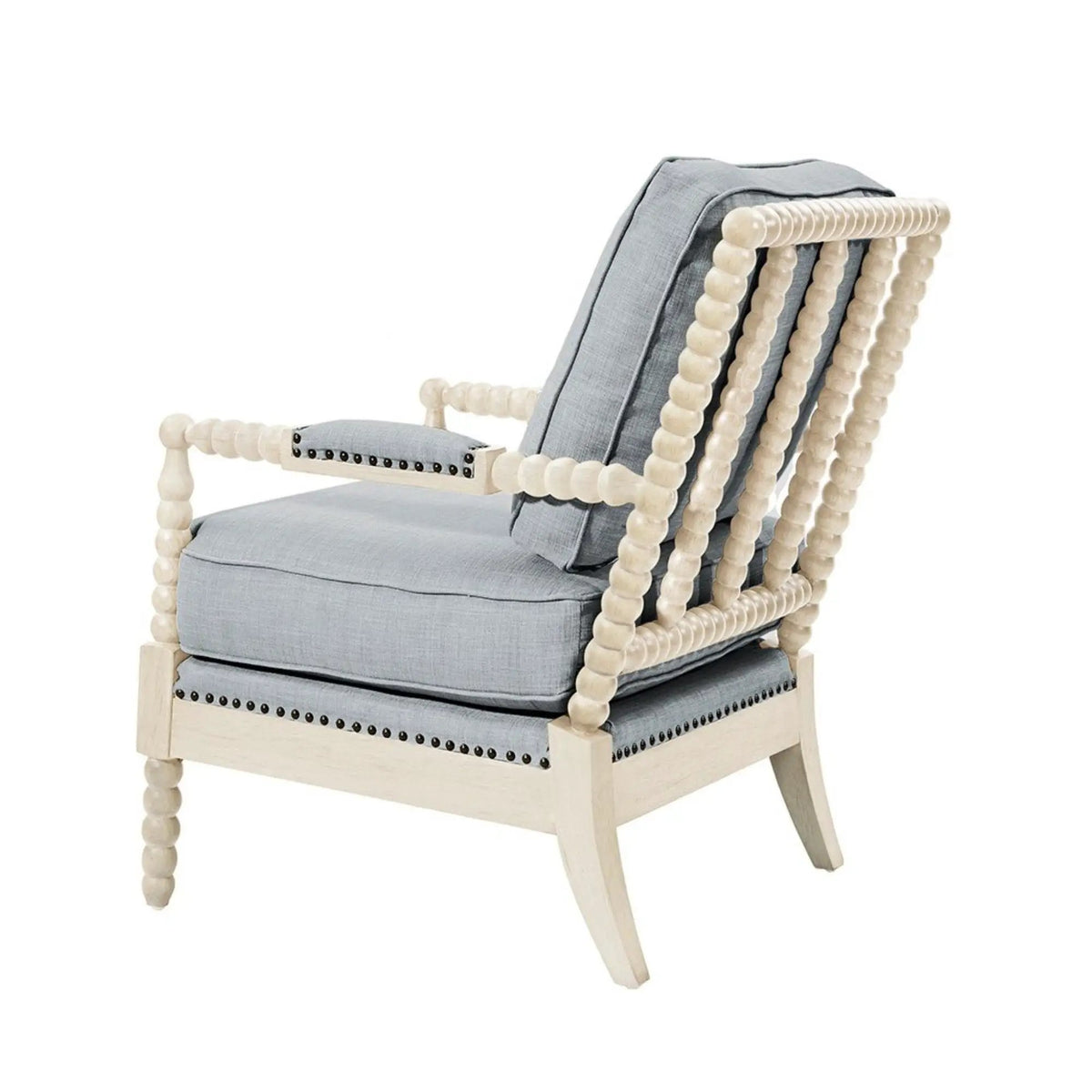 Madison Park Arm Chair | Open Back Spindle Design | Padded Armrests | Casual Style
