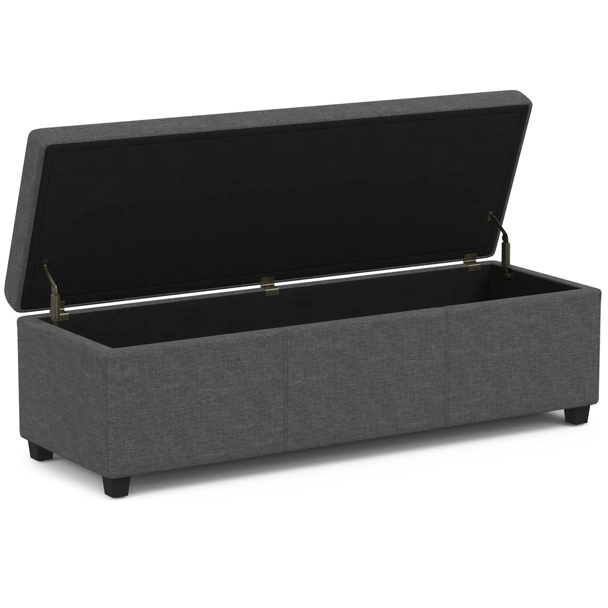 Storage Ottoman Bench | Solid Wood Frame | High Density Foam