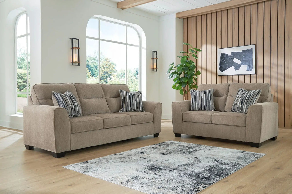 Olten Living Room Set | Contemporary Design | Neutral Upholstery | 2 Piece