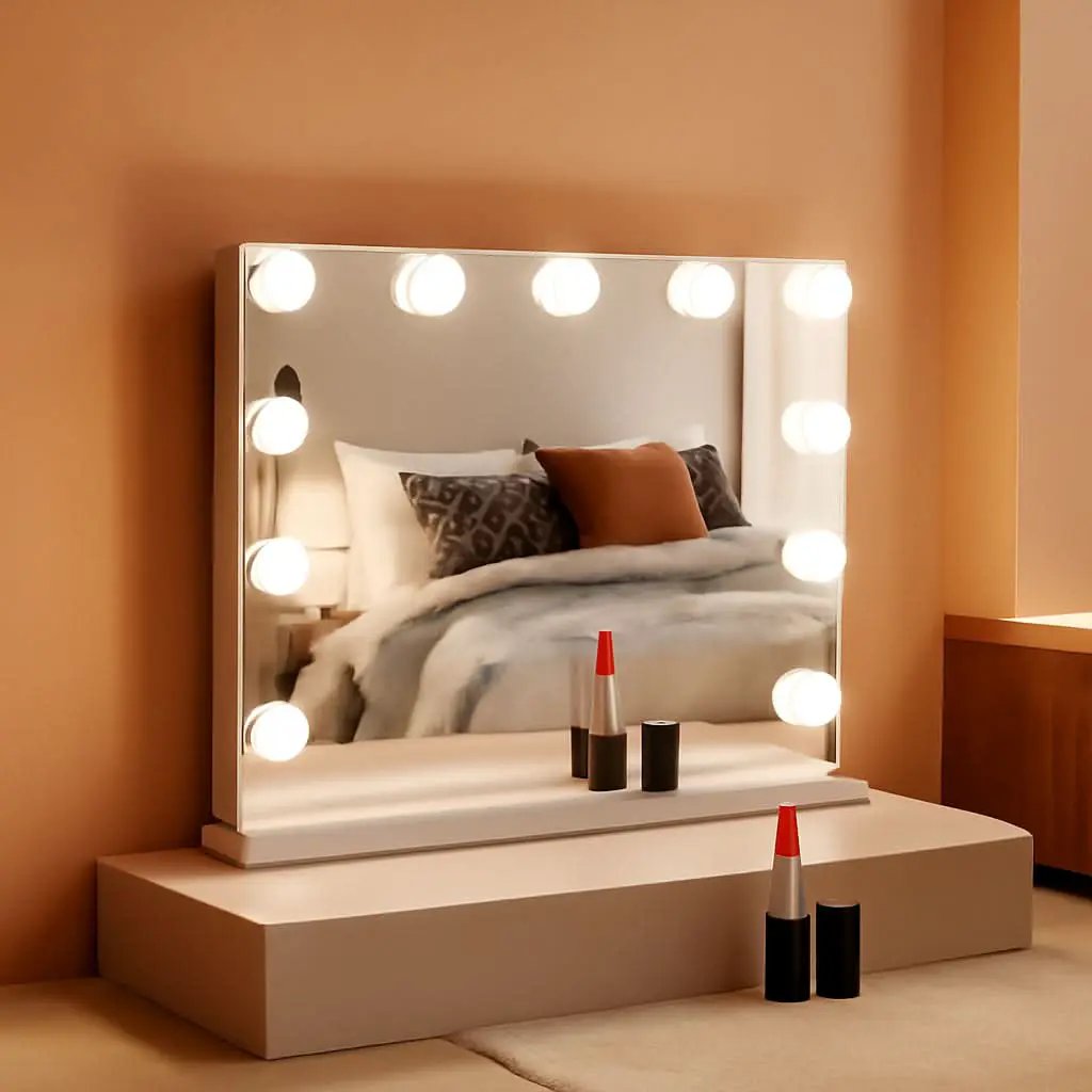Hollywood Vanity Mirror With 12 LED Lights 3 Color Modes from PriceLows™