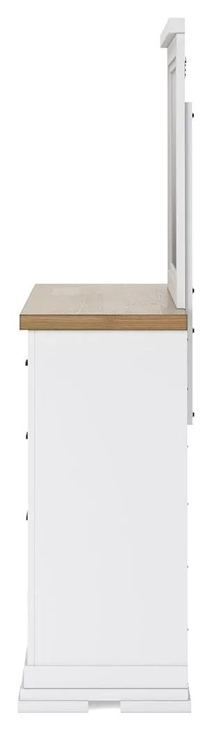 Dresser With Mirror | White Oak Top | Black Hardware | Modern Farmhouse