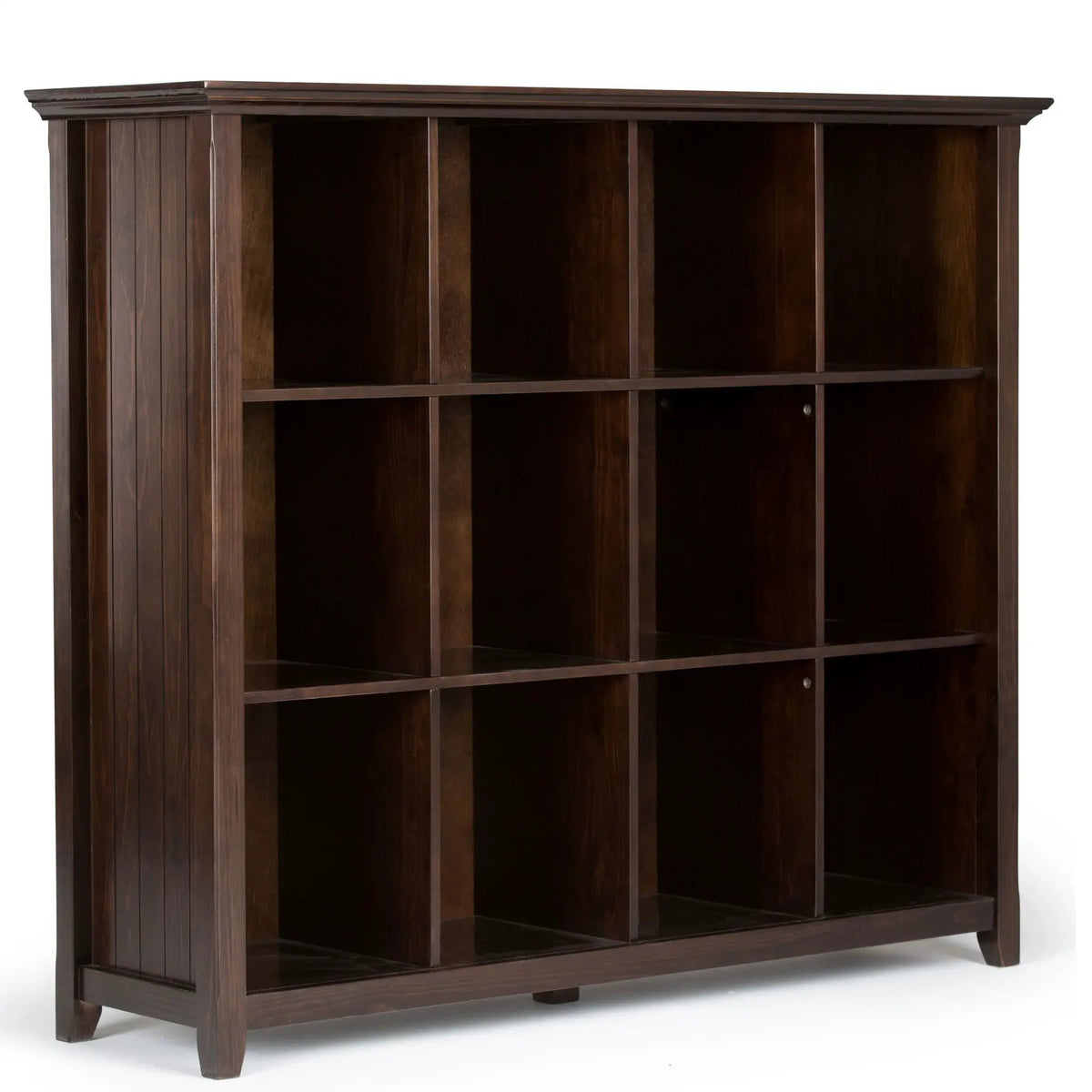 Acadian Cube Storage | Handcrafted Solid Wood | Twelve Large Cubbies | 57 Inch Width