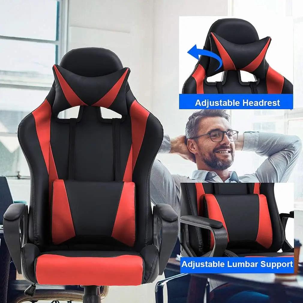 Gaming Chair With Ergonomic Adjustable Lumbar Support from PriceLows™