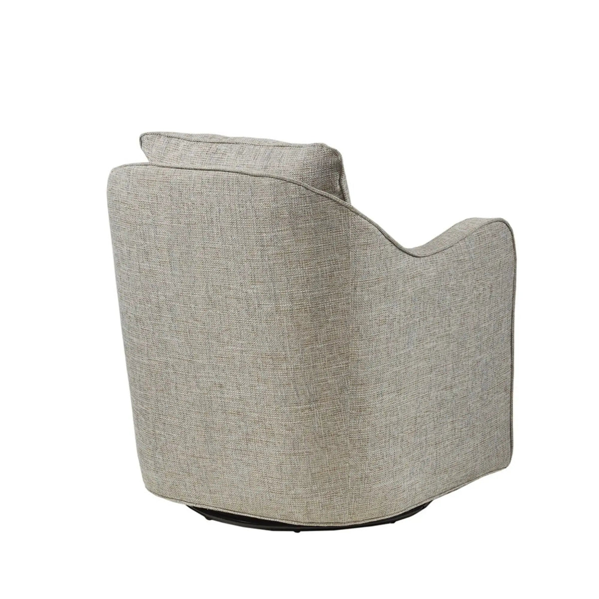 Wide Seat Swivel Arm Chair | 360 Degree Rotation | 300 Lb Capacity | Loose Back Pillow