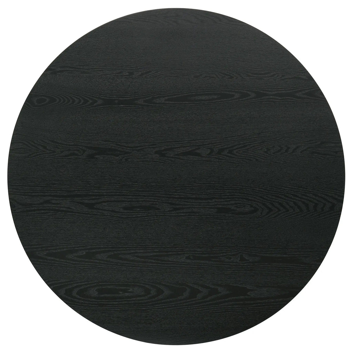 Hamlyn 43-inch Round Wood Counter Height Dining Table | 43.25 x 43.25 x 36.25 in | Rubberwood & Engineered Wood | Black