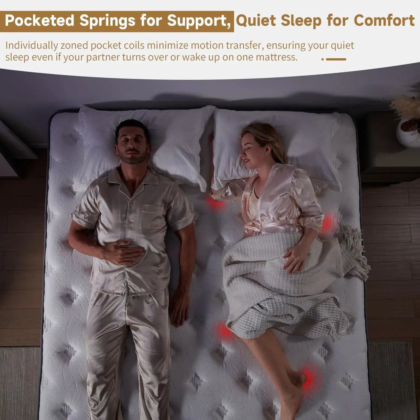 Highly Breathable Full Size Memory Foam Mattress 12Inches from PriceLows™