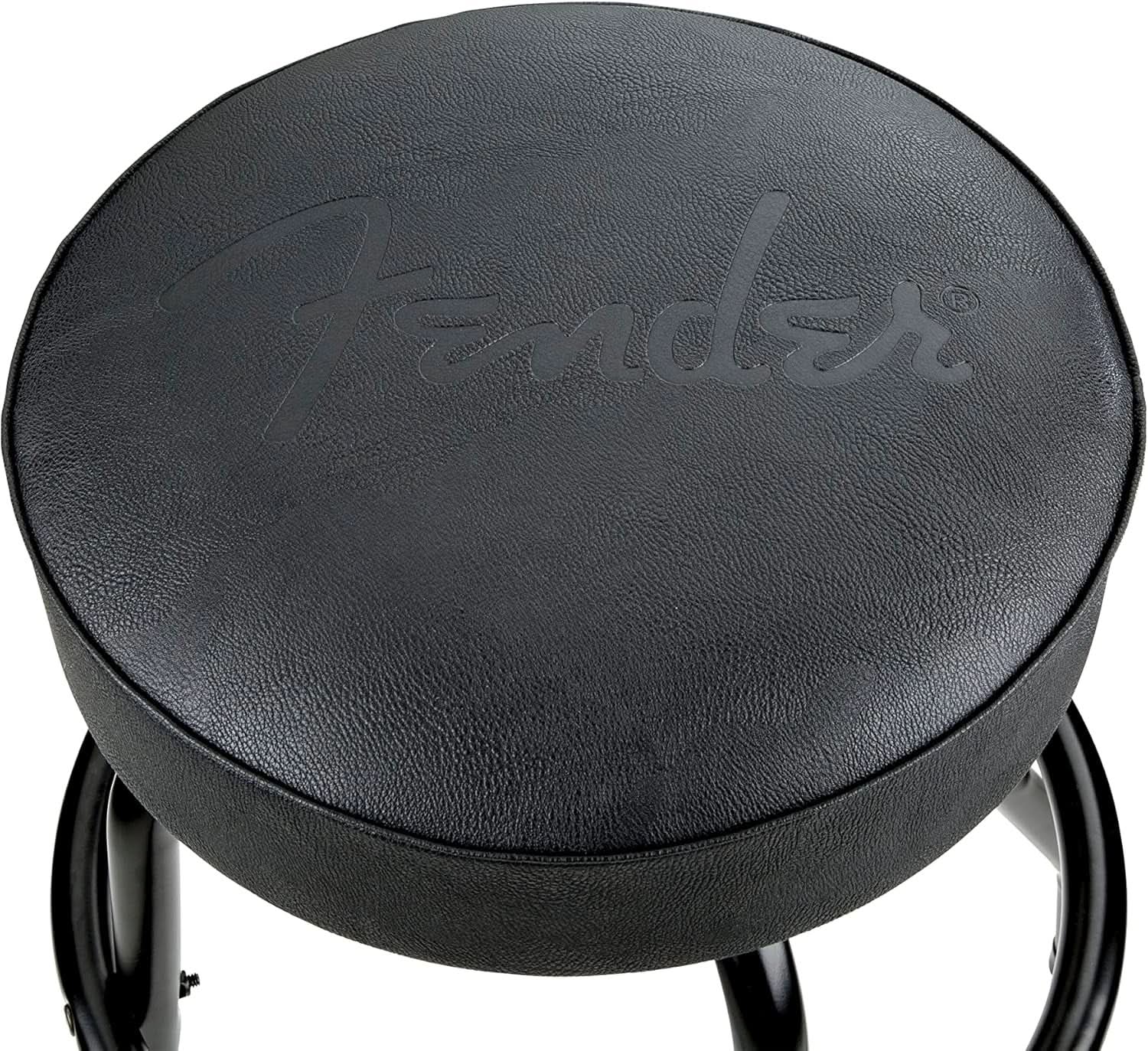 30 Inch Embossed Fender Logo Swivel Bar Stool Black from PriceLows™