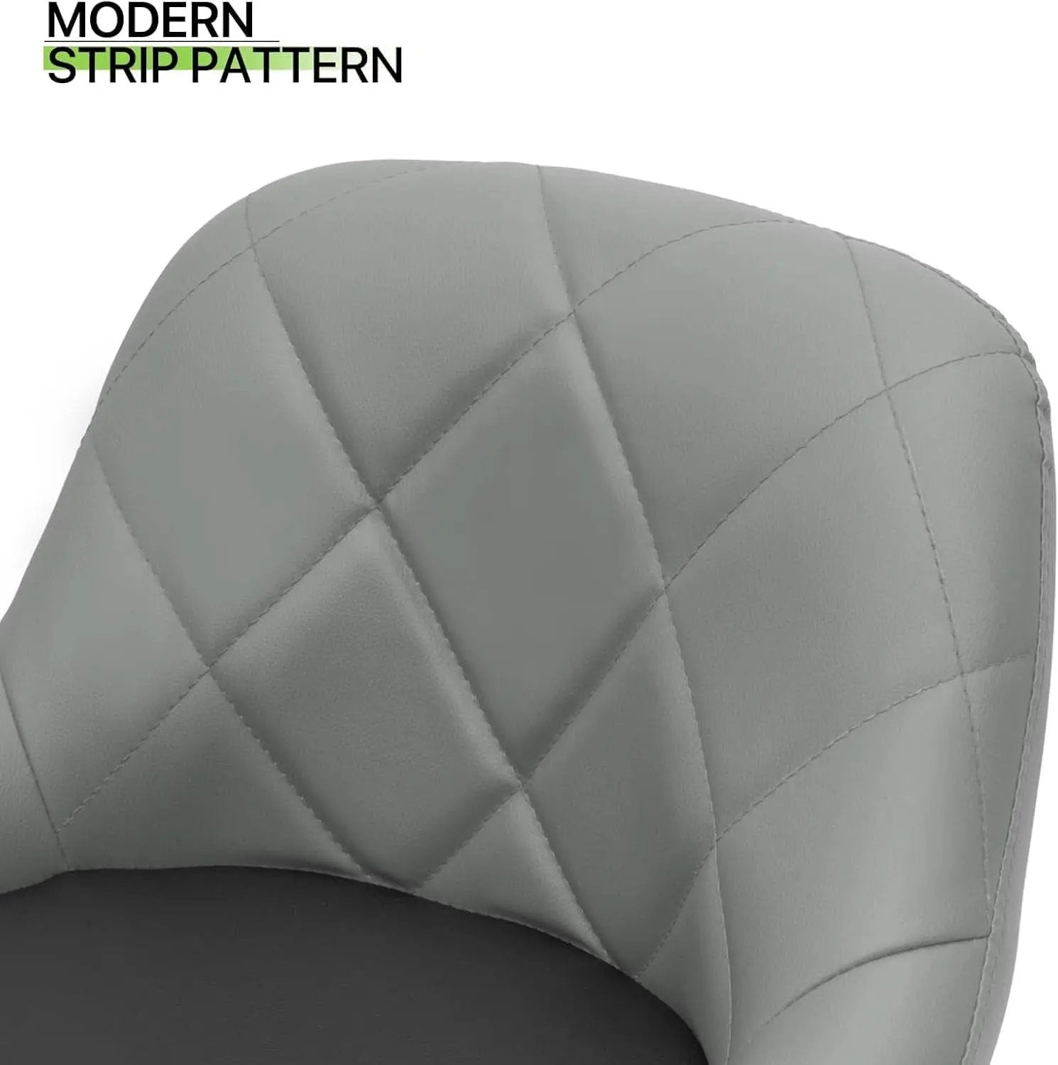 Height Adjustable Grey PU Leather Bar Stools Set Of 2 from PriceLows™