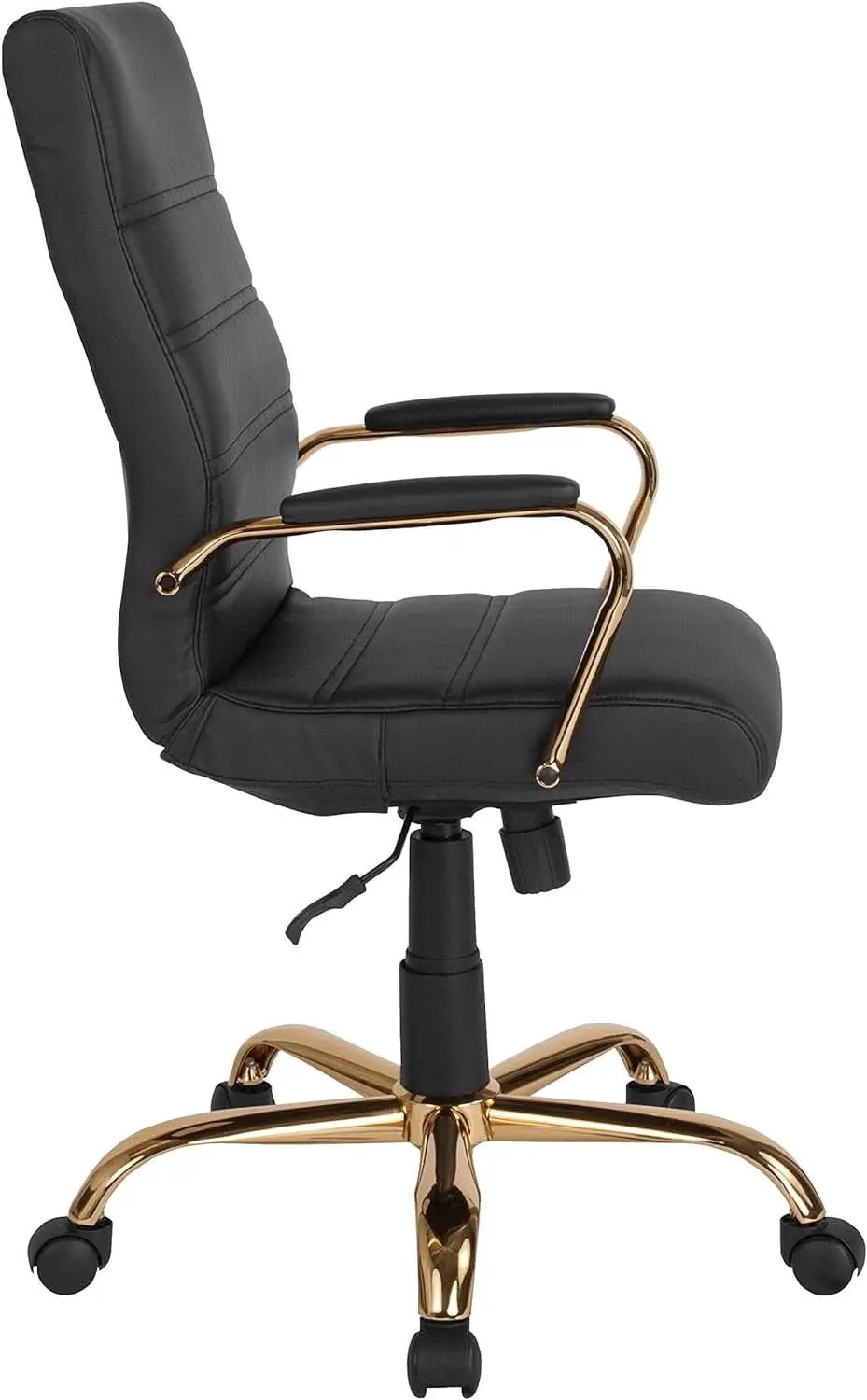 Whitney Black High Back Leathersoft Desk Chair Swivel from PriceLows™