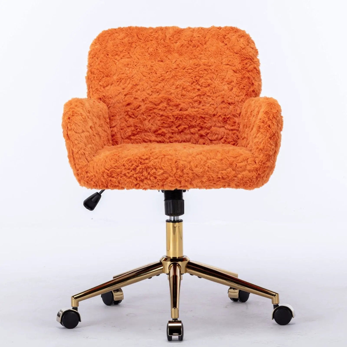 Office Chair | Adjustable Height | Reclining Faux Fur Seat | Large