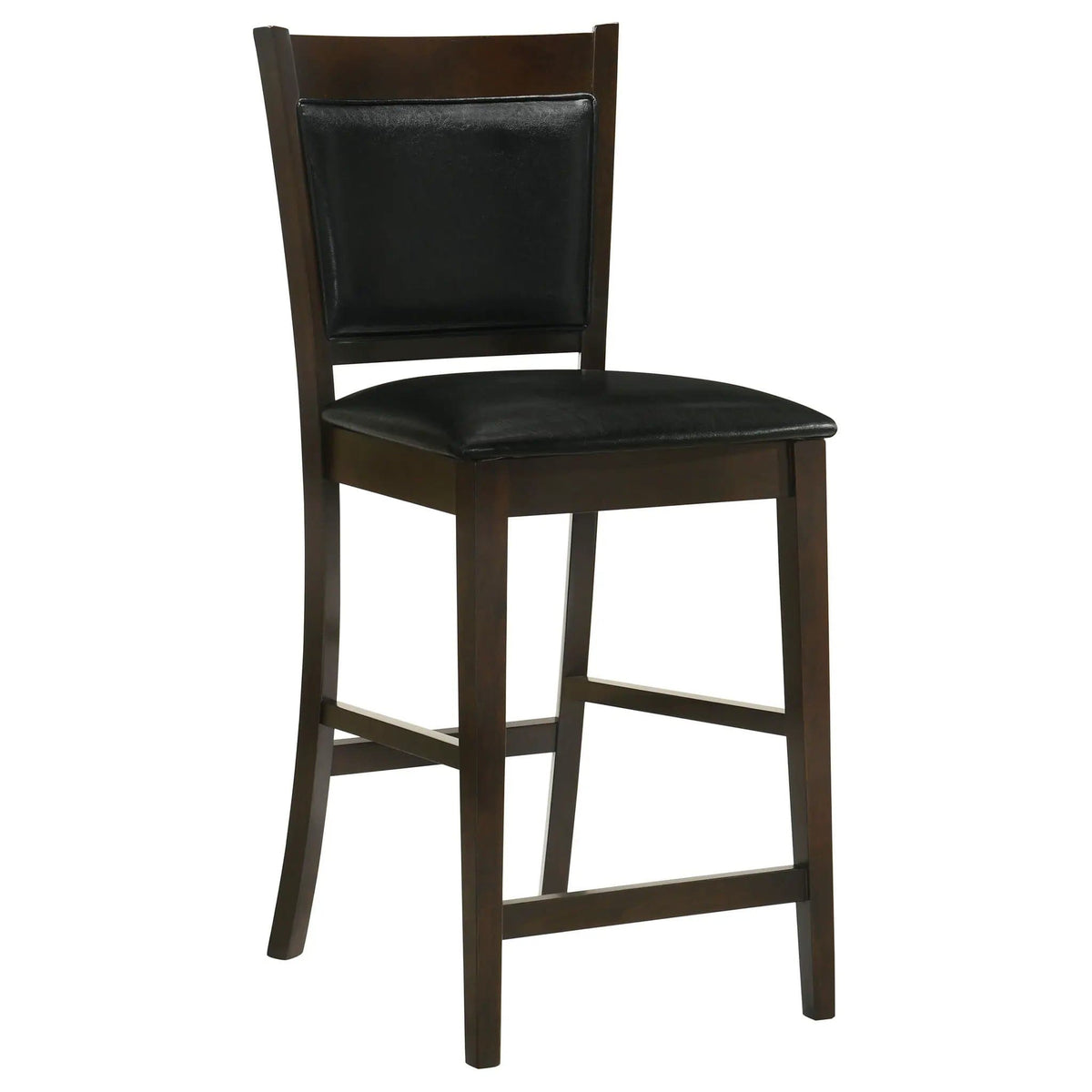 Jaden Upholstered Counter Chair Espresso (Set of 2) Counter Height (24"-27") | 17.25 x 20 x 39.75 in | Rubberwood | Home