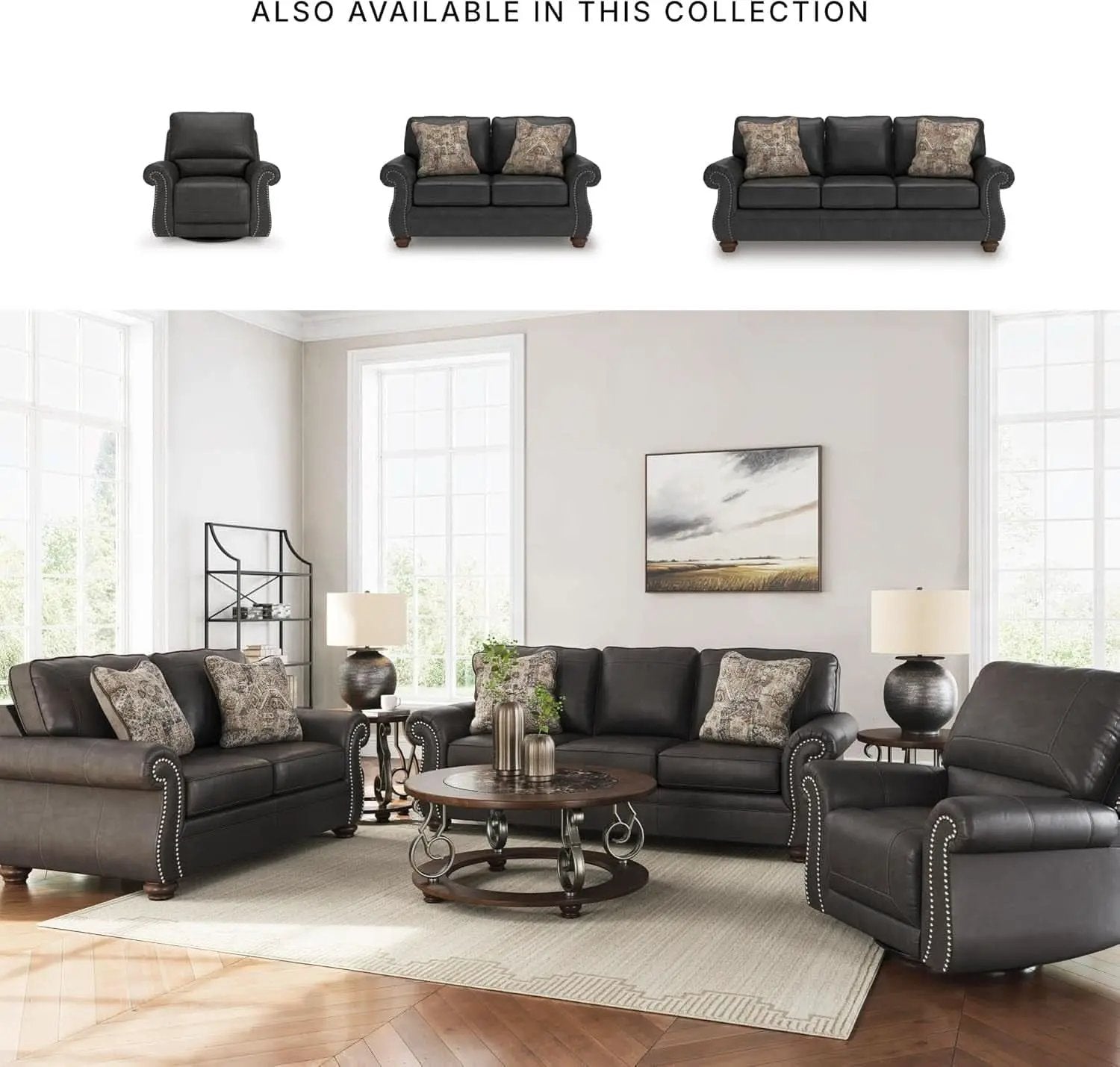 Queen Sofa Sleeper Anthracite Black Memory Foam Ultra from PriceLows™