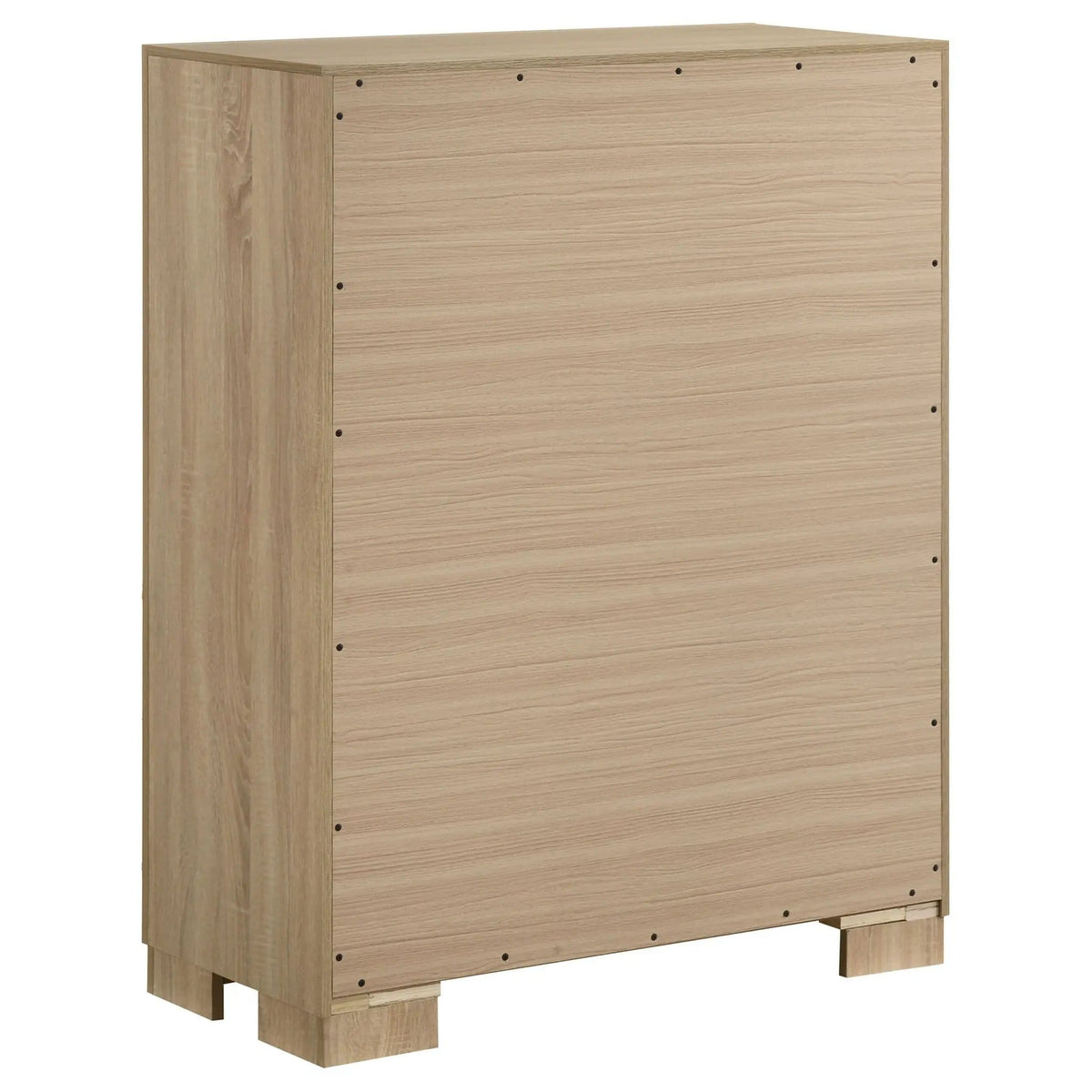 Arielle 4-drawer Bedroom Chest of Drawers | 35.5 x 17.25 x 45.75 in | Engineered Wood & Veneer | Light Oak