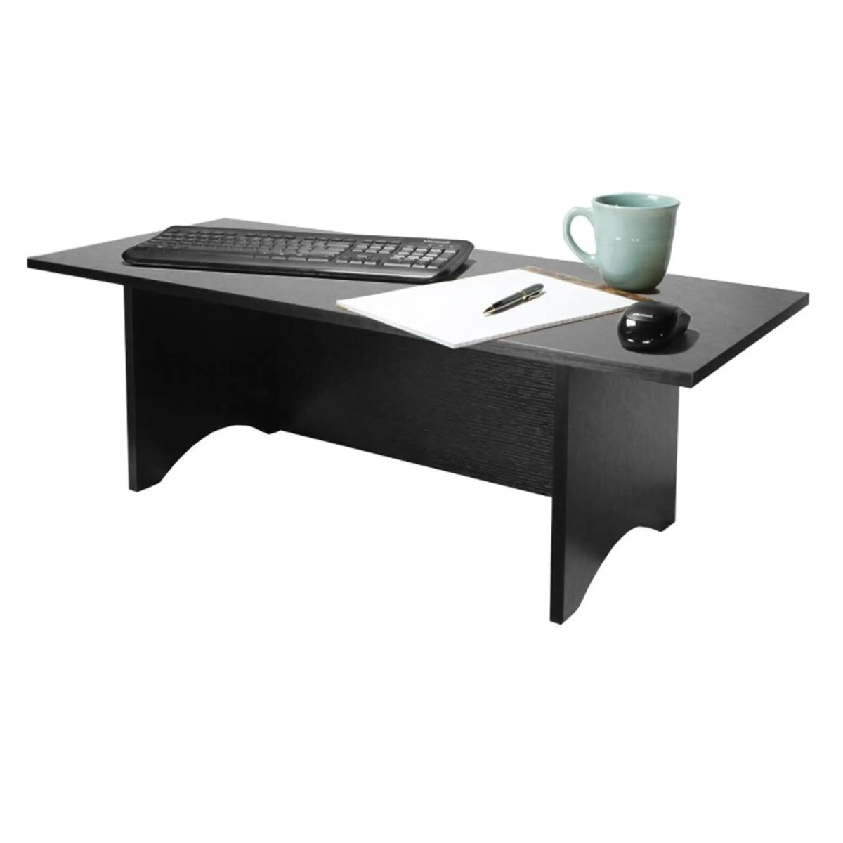 Portable Standing Desk | Adjustable Height | 12 Inch Width | Black Finish