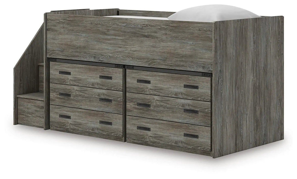 Frandern Loft Bed | 6 Pieces | Metal | Bedroom