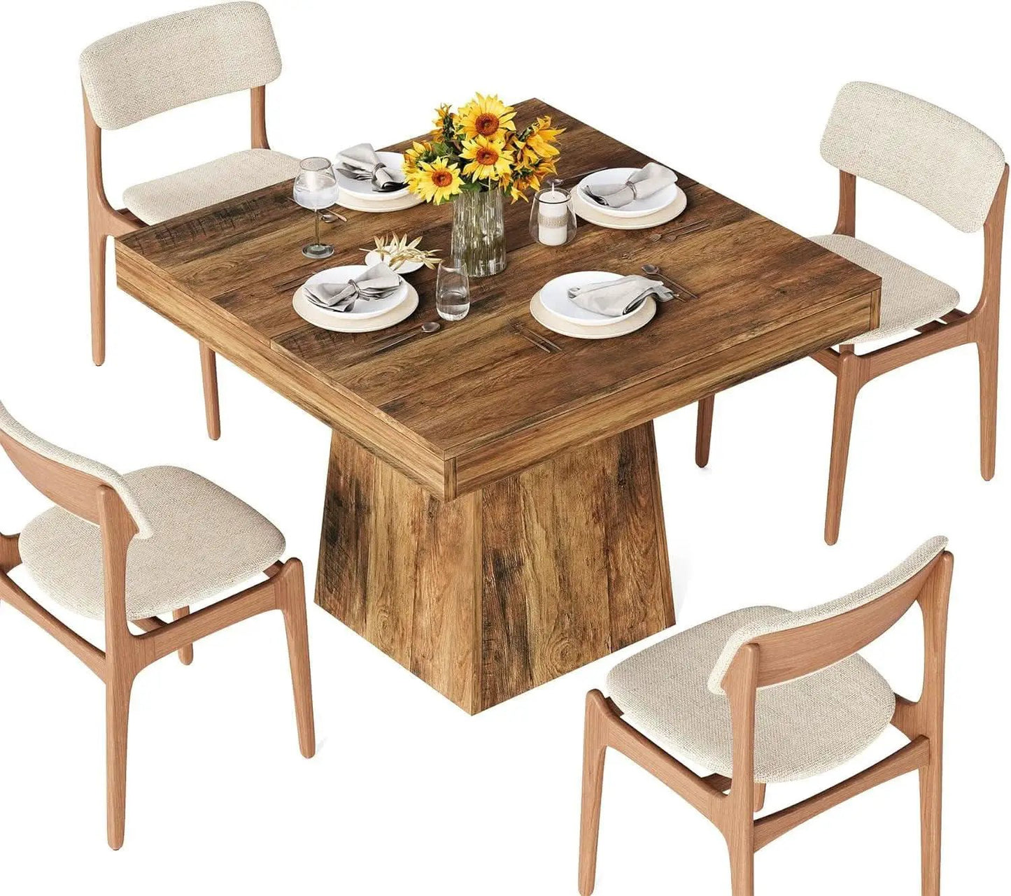 Walnut 31 5 Inch Farmhouse Dining Table For Small Spaces from PriceLows™