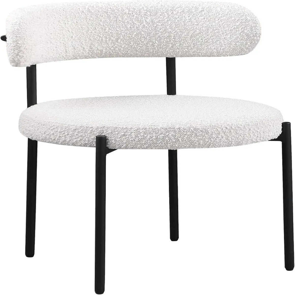 Upholstered Kitchen Chairs | Fabric Upholstery | Metal Legs | Set Of 2